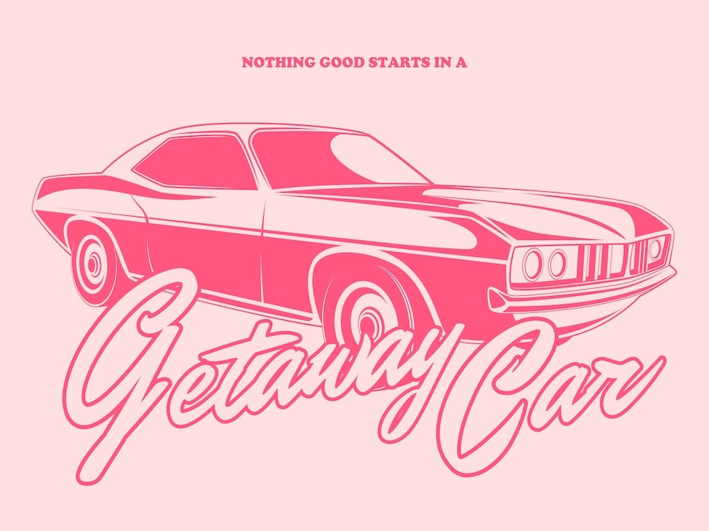 Pink Getaway Car Taylor Swift