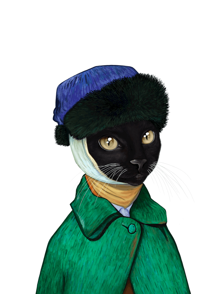 Black Cat Van Gogh
