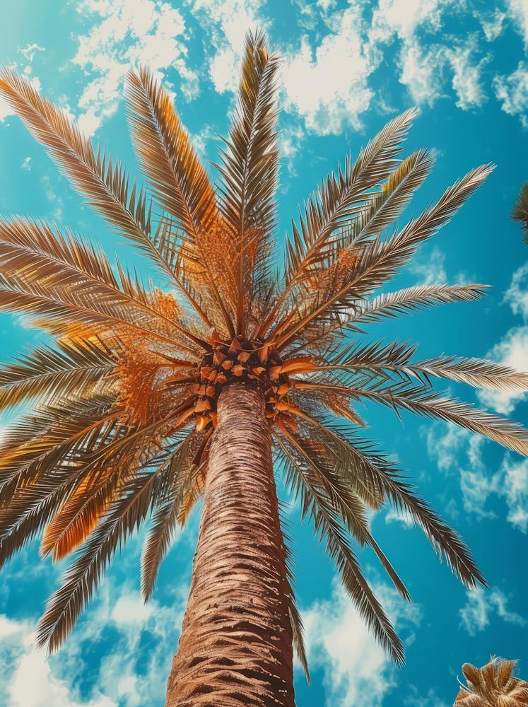 Palm Tree Against Blue Sky 2