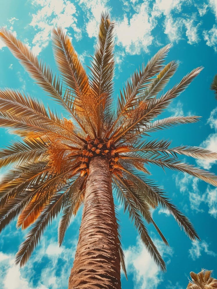 Palm Tree Against Blue Sky 2