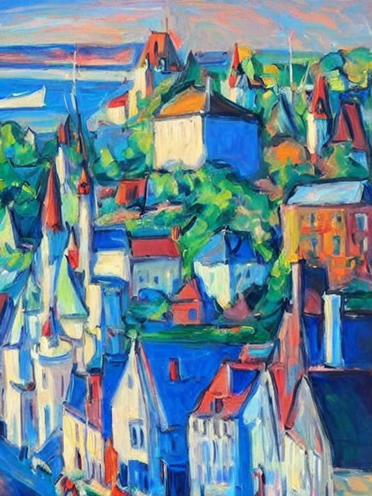 Port Of Quebec City Canada Abstract Block harbour