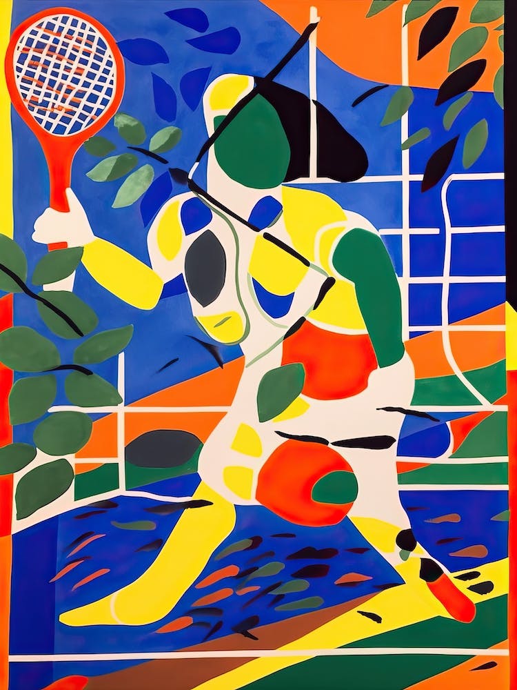 Tennis In The Style Of Matisse 4