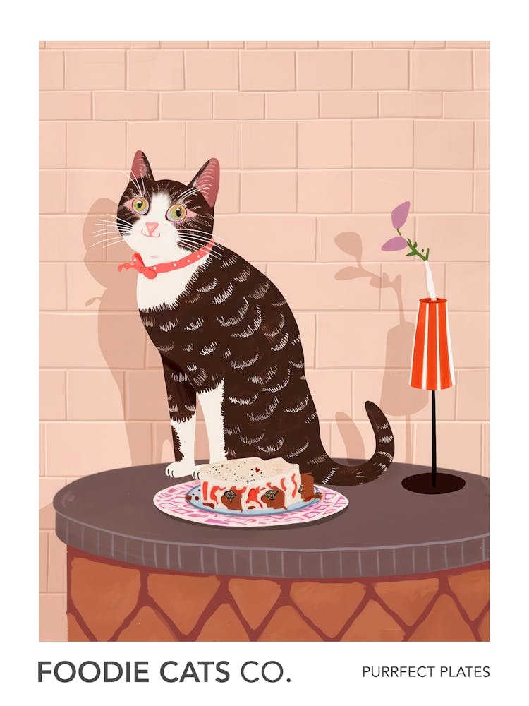 Foodie Cats Co Cat And Lasagne 1