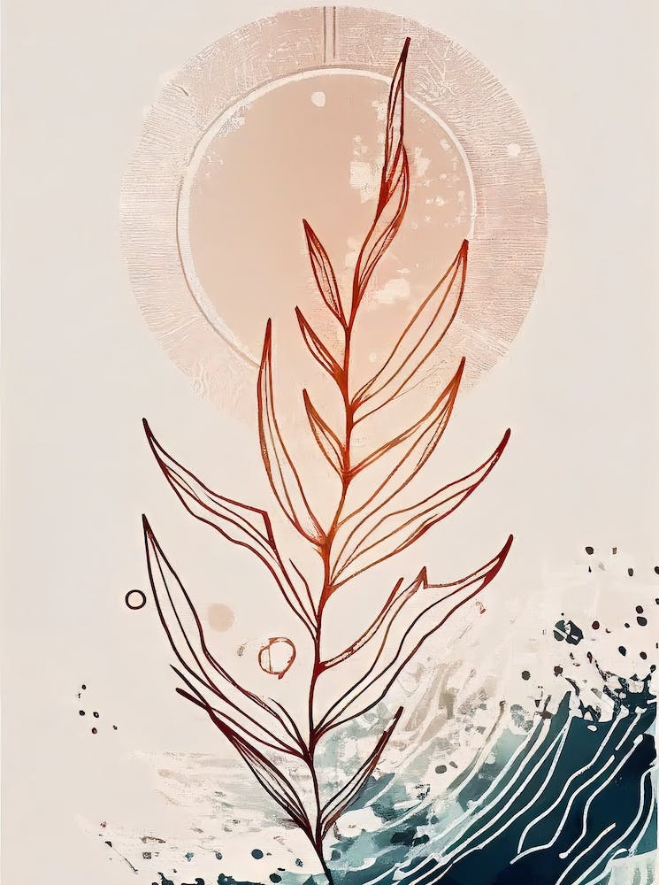 - Abstract Minimal Boho Beach 1