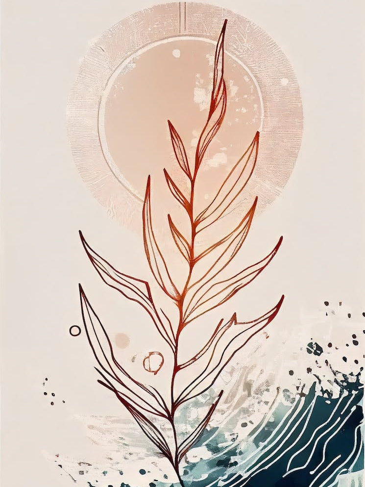 - Abstract Minimal Boho Beach 1