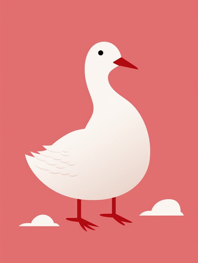 Minimalist Coot 2 Illustration