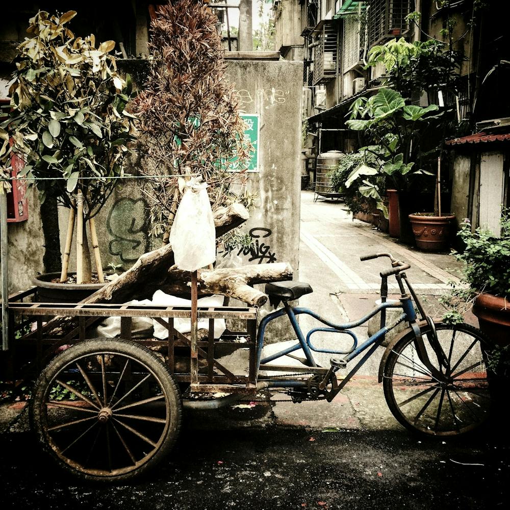 Old Bicycle Cart Vintage