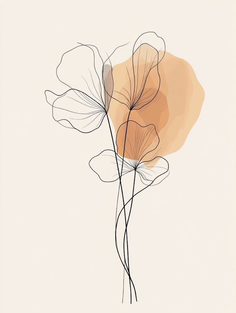 Abstract Flower Painting 1