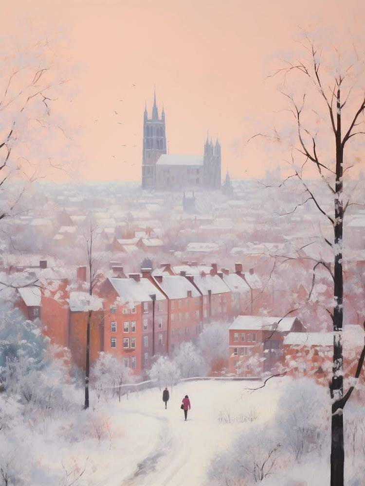 Dreamy Winter Painting Nottingham United Kingdom 1