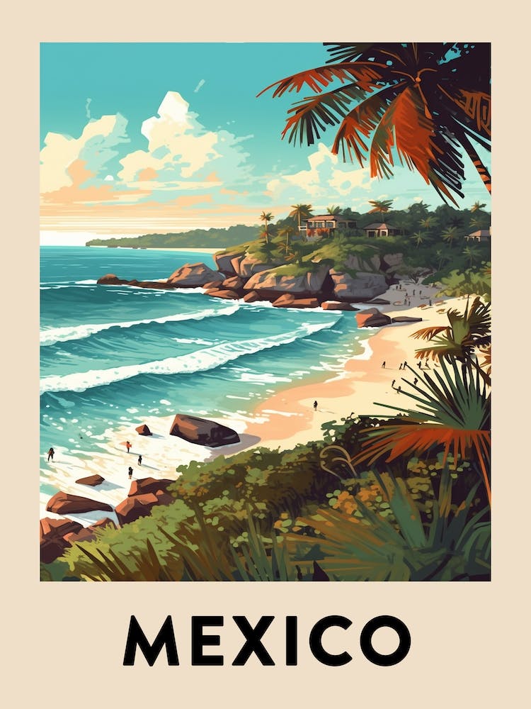 Vintage Travel Poster Mexico 10