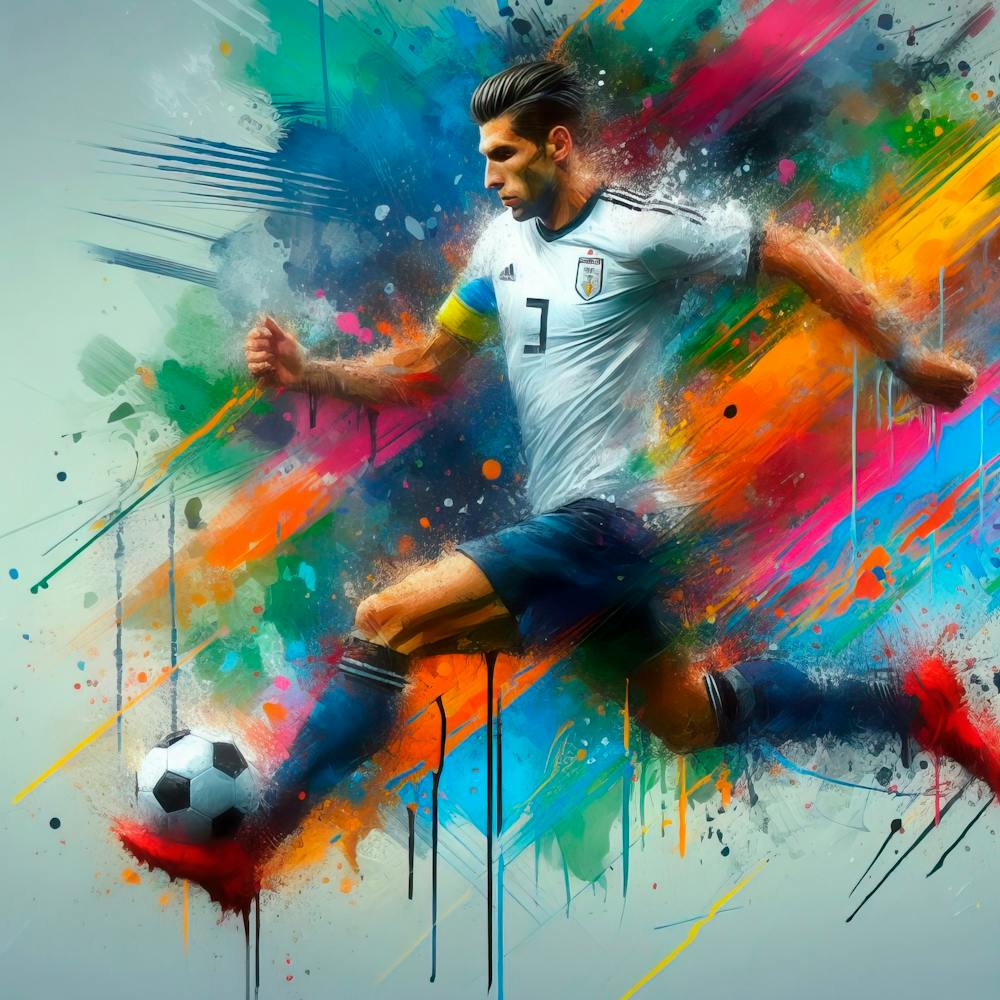 Soccer Player Kicking The Ball 6