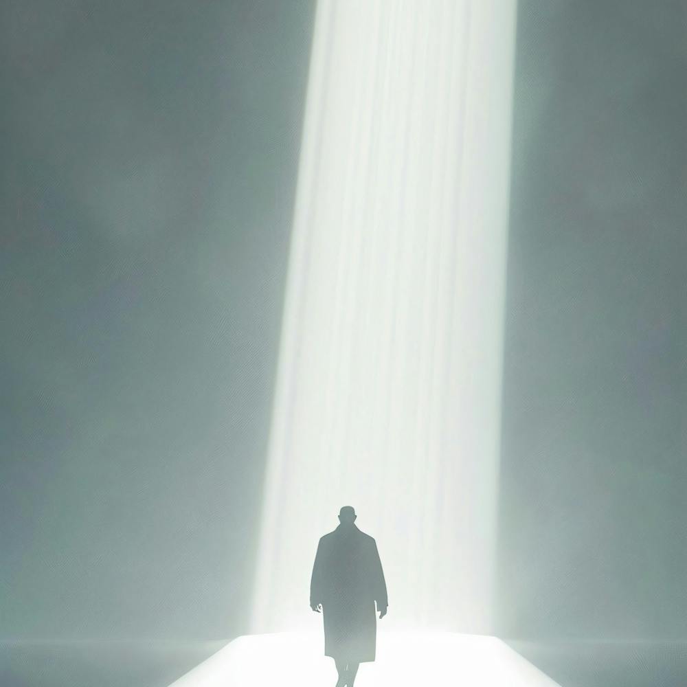 Man Walking In The Light