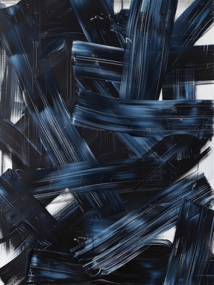 Peinture Abstraite Bleue 18