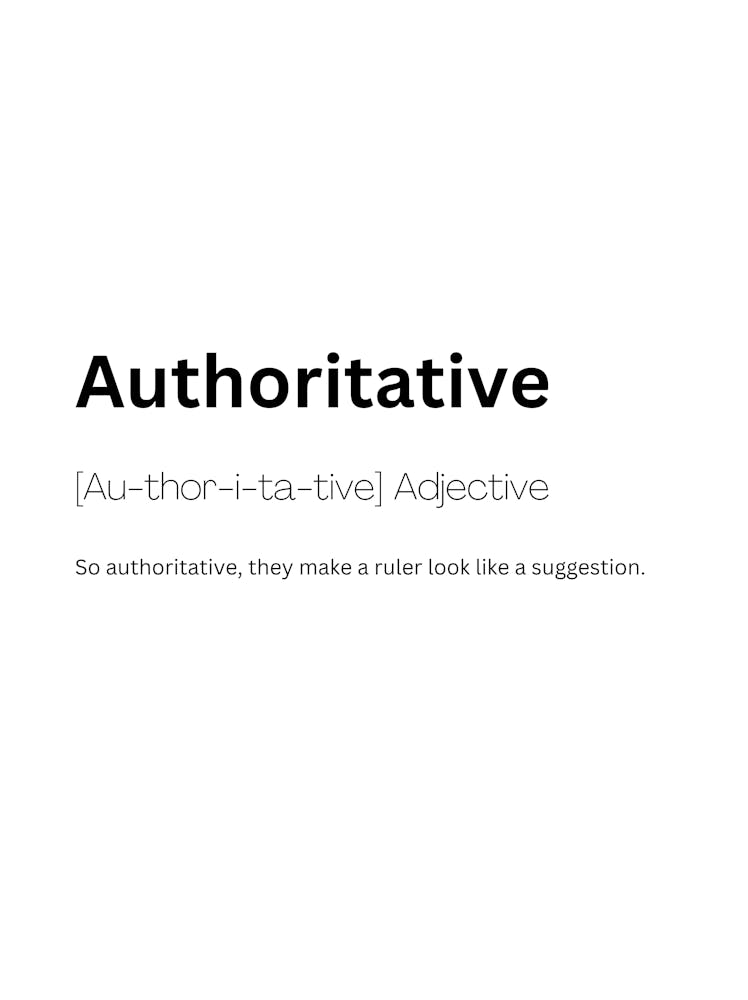 Authoritative Definition Meaning 1