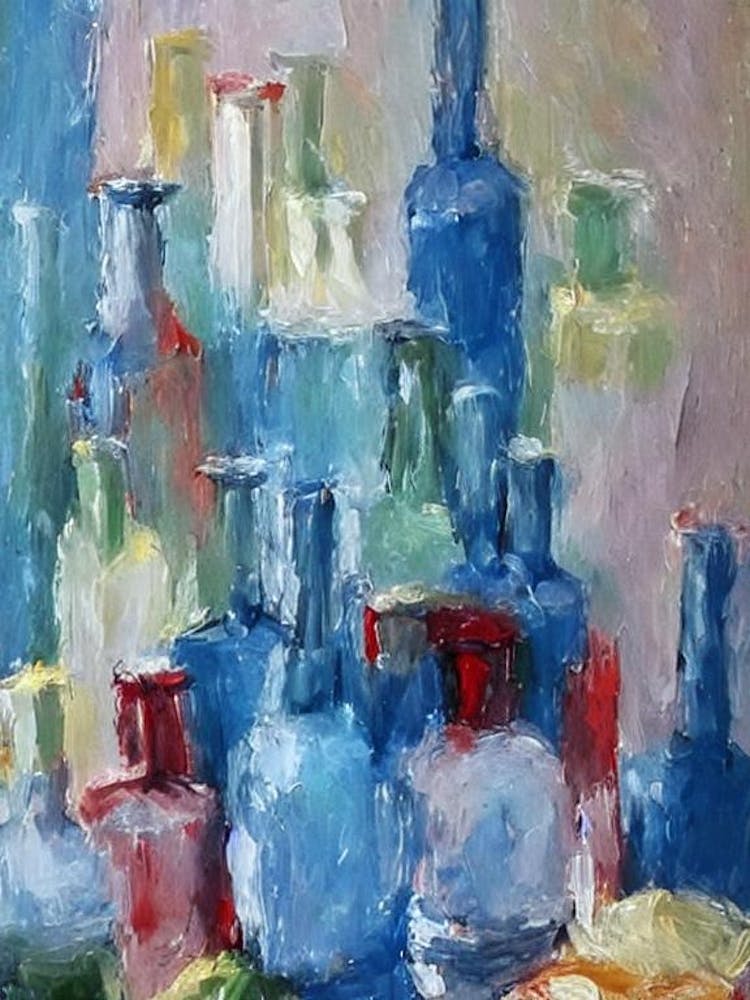 Still Life Vases Fruit