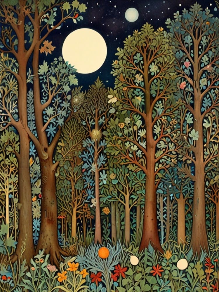 William Morris Forest At Night 31