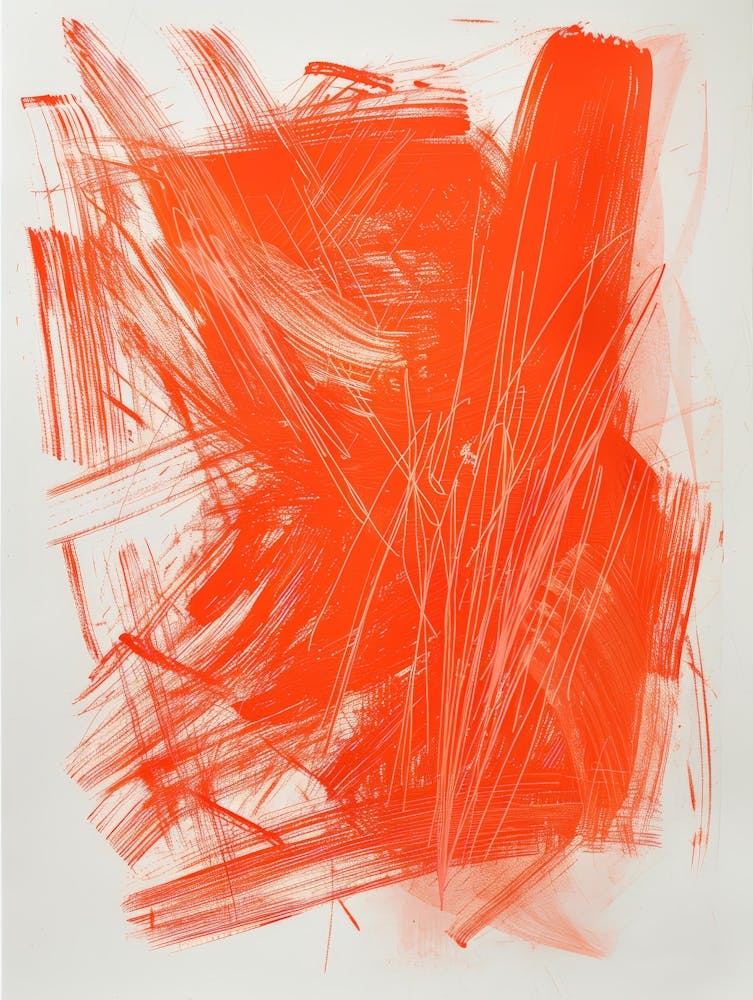 Orange Brushstrokes