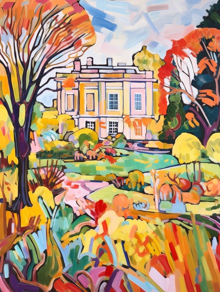 Autumn Gardens Painting Kew Gardens Hillsborough Castle London 1