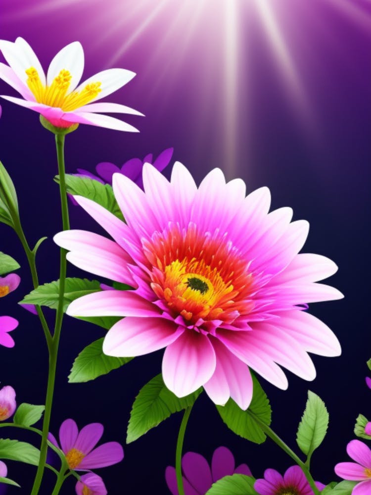 Blumen in der Sonne