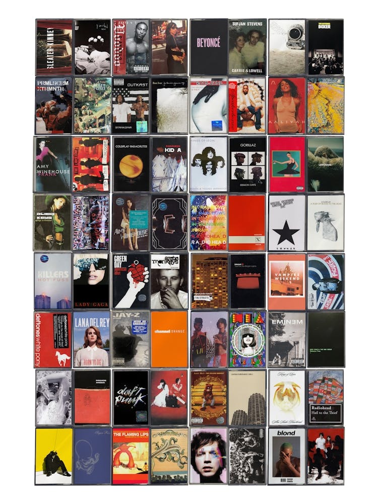 Noughties Music Print - Retro Cassette Covers