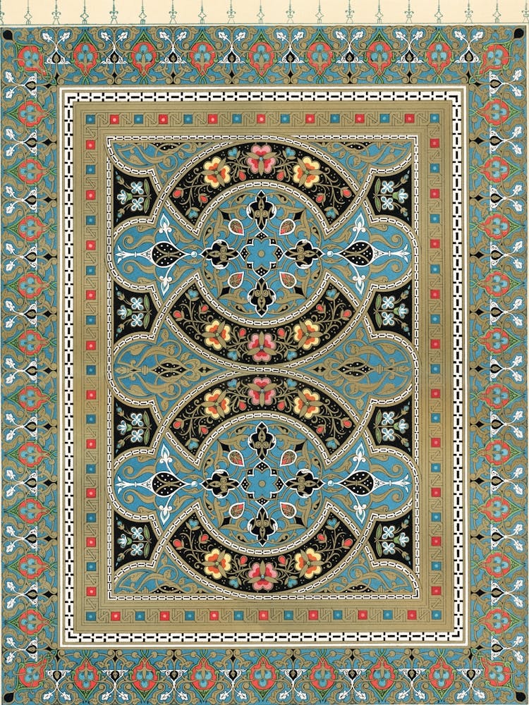 La Decoration Arabe, Platte Nr. 16 & 17, Emile Prisses D’Avennes