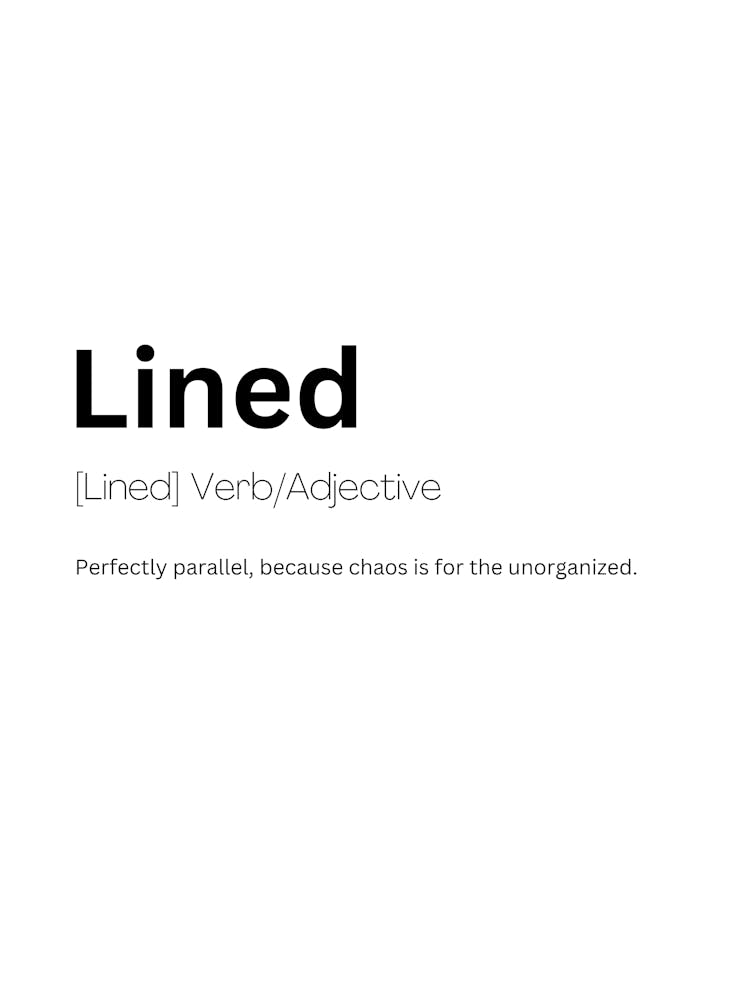 Liniert Definition Bedeutung 1