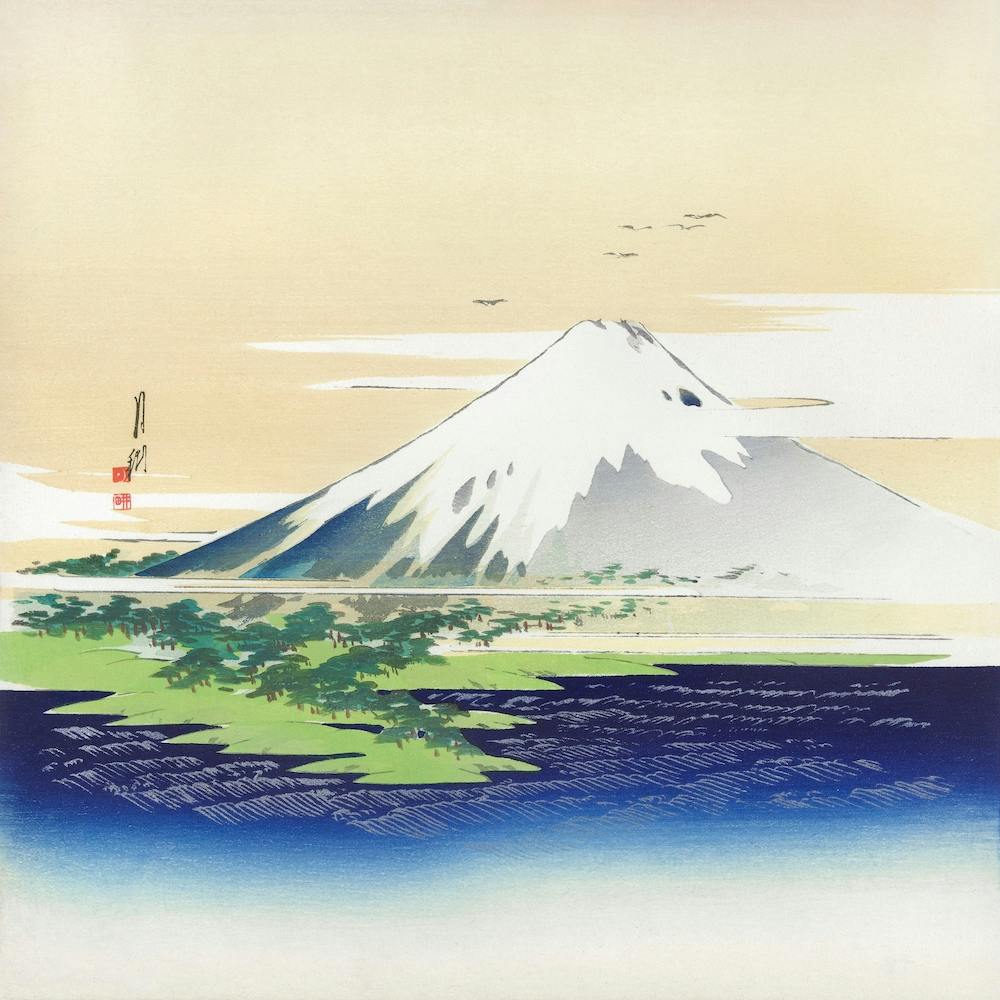 Mount Fuji, Ogata Gekko Vintage Japanese