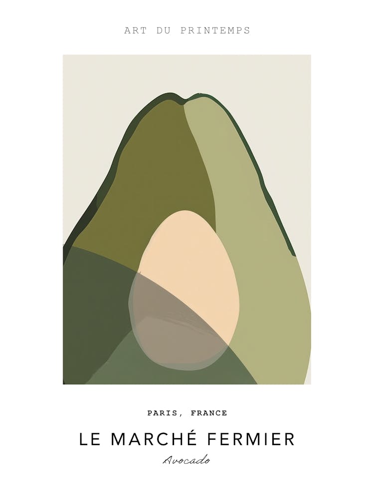 Avocado Le Marche Fermier Poster 2