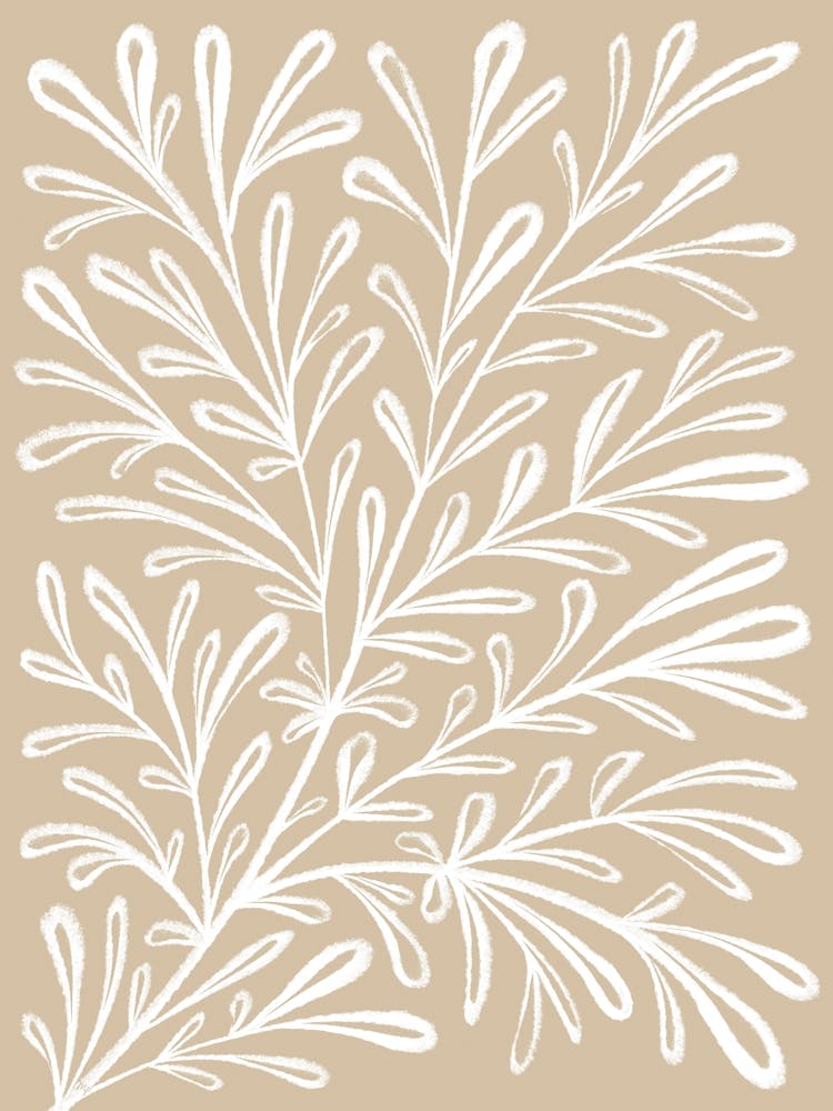 Beige White Plant