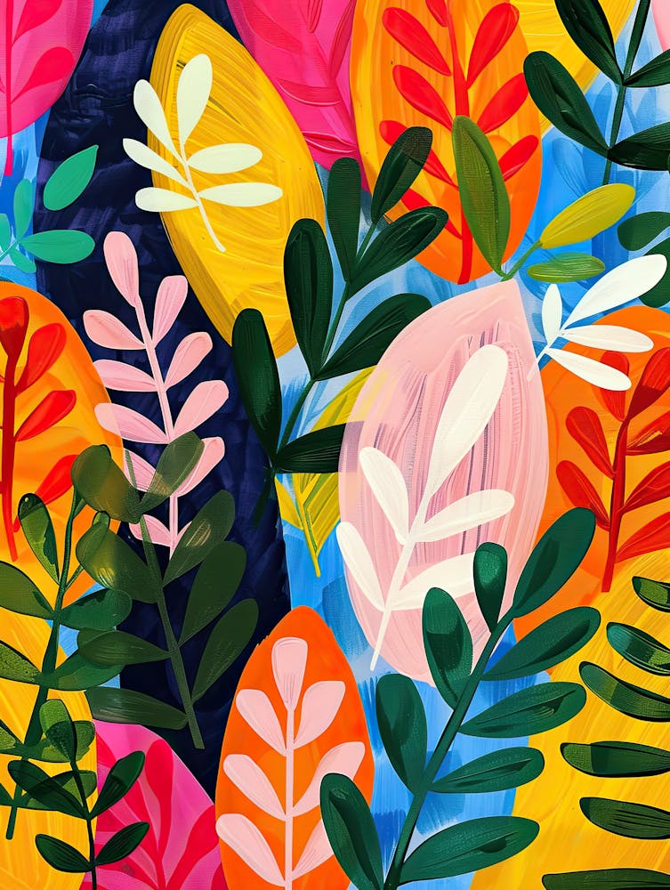 Blooming Echoes Matisse Style