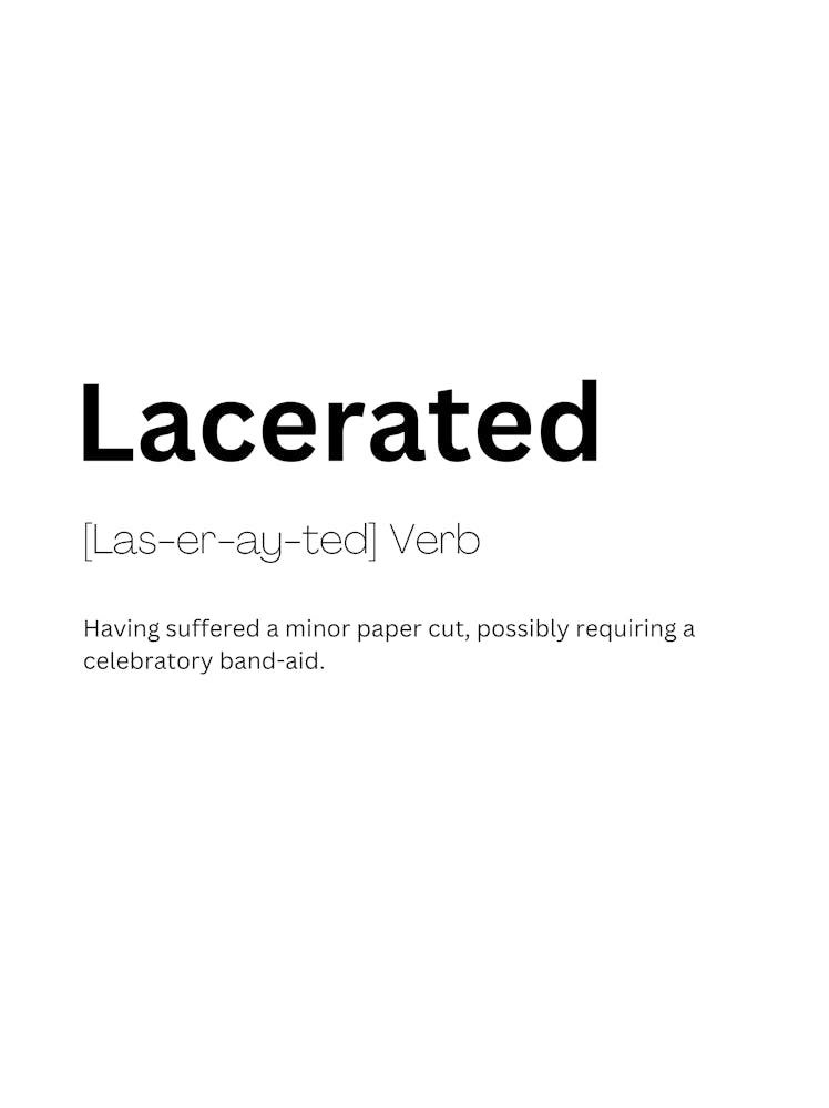 Lacerated Definition Meaning