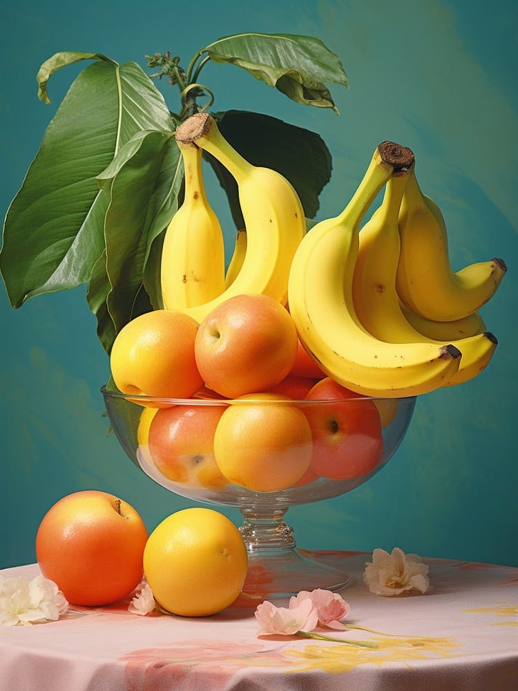 Bananas In A Bowl Vintage Advertisment Style 2