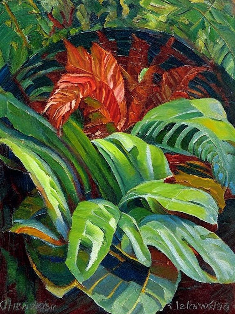 Bird S Nest Fern Cézanne Style