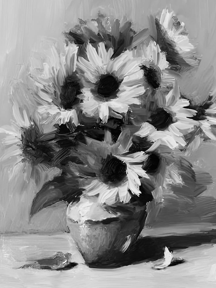 Sunflowers In A Vase