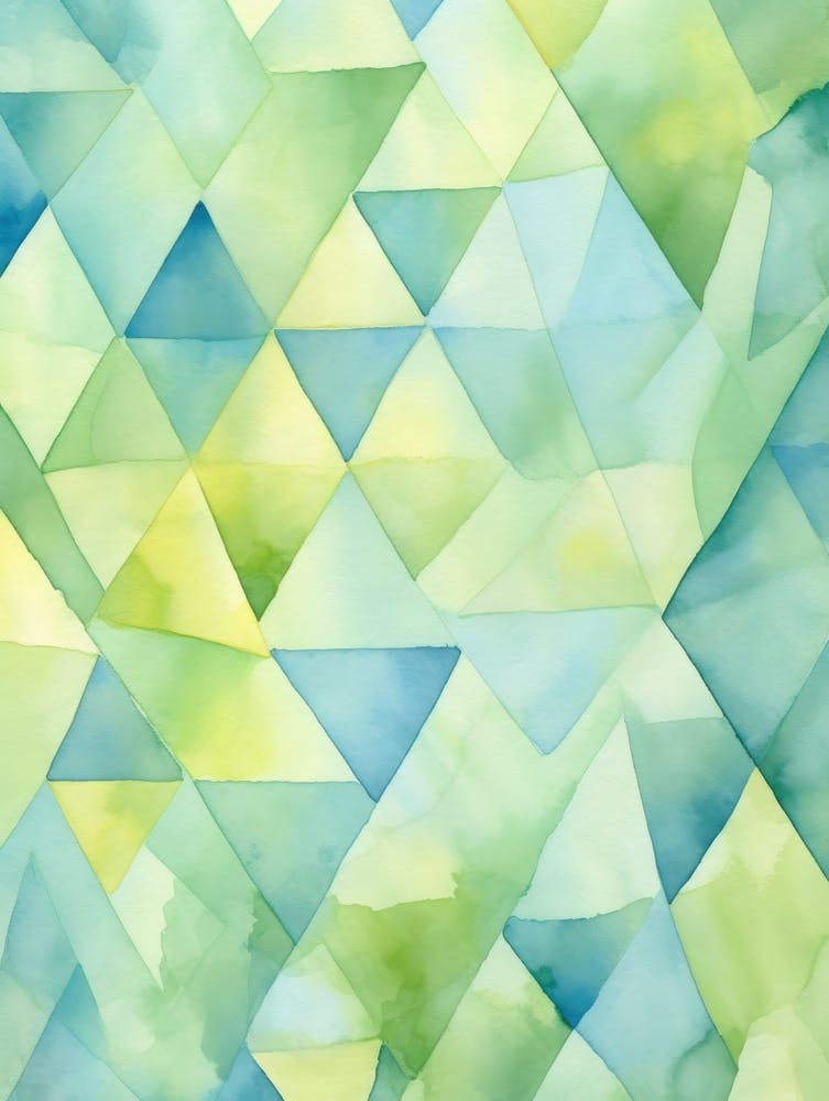 Watercolor Triangles 7