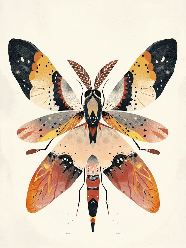 Colourful Insect Illustration Firefly 16
