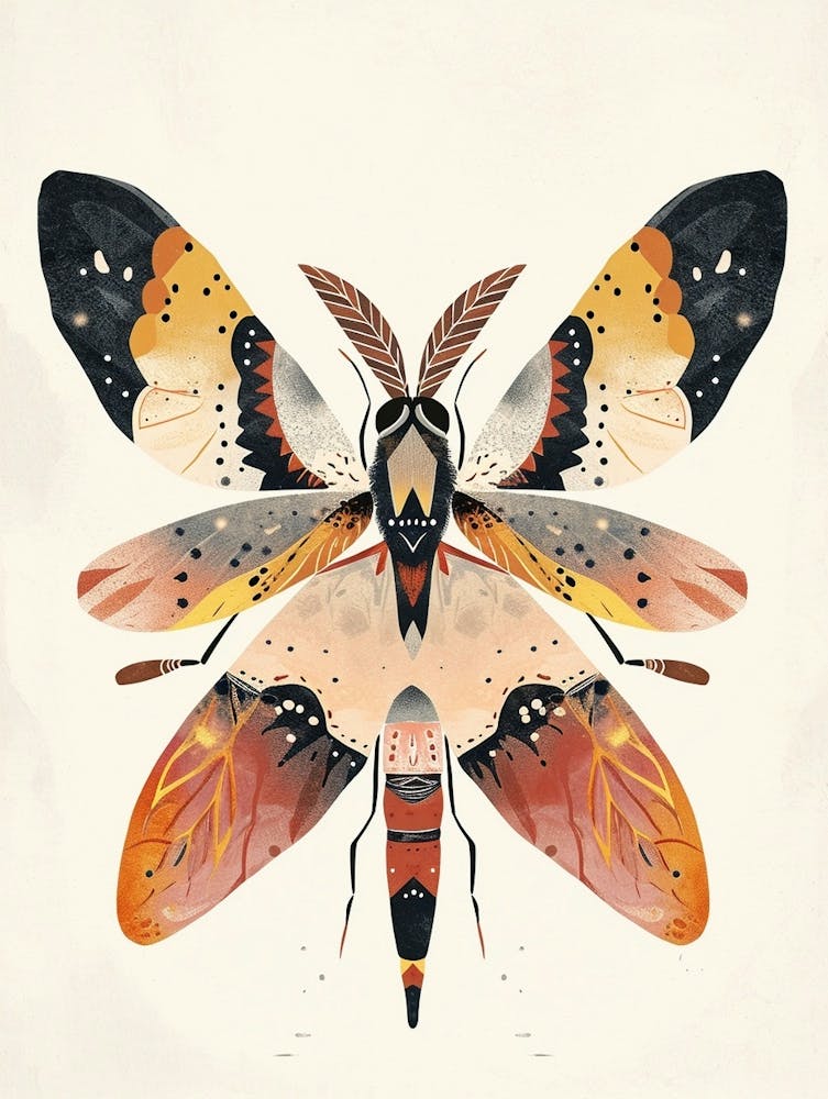 Colourful Insect Illustration Firefly 16