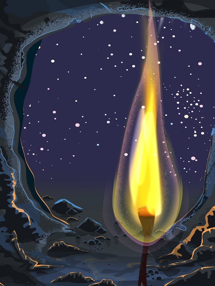 Candle In A Cave 1