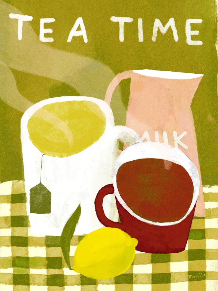 Tea Time Drink In Kitchen