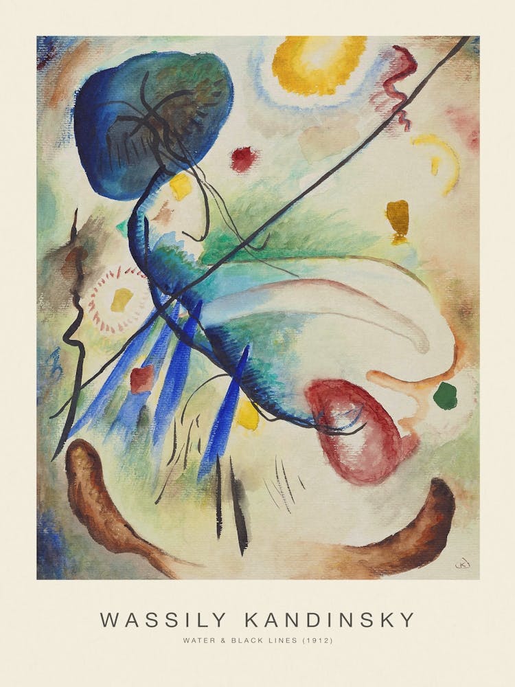 WATER & BLACK LINES (SPECIAL EDITION) - WASSILY KANDINSKY