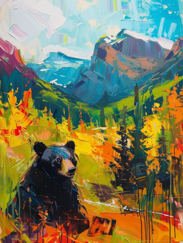 Ours Noir En Automne