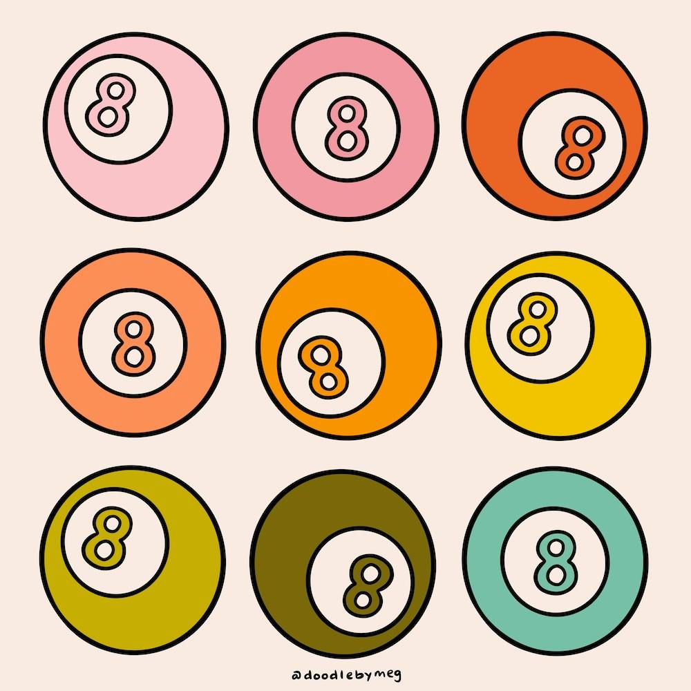 Rainbow Eight Ball