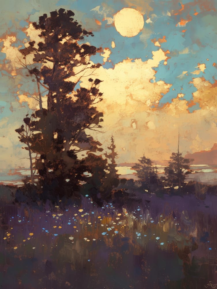 Sunset In The Meadow 7