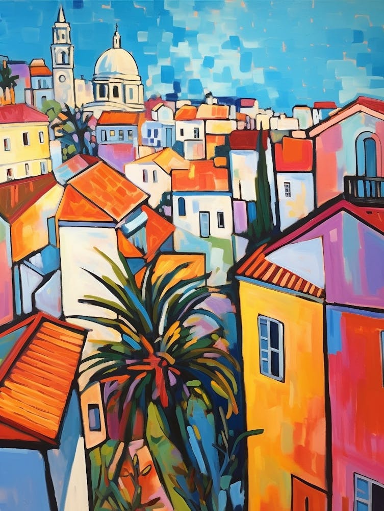 Lisbon Portugal 4 Fauvist Painting