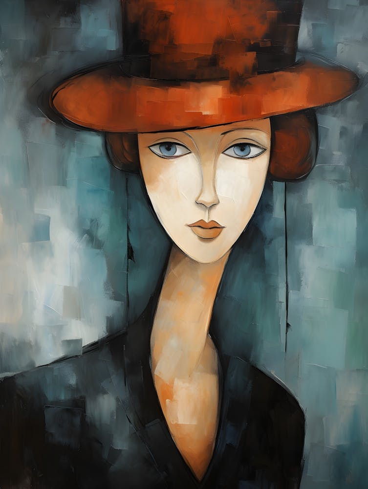 Contemporary art of woman's portrait 11