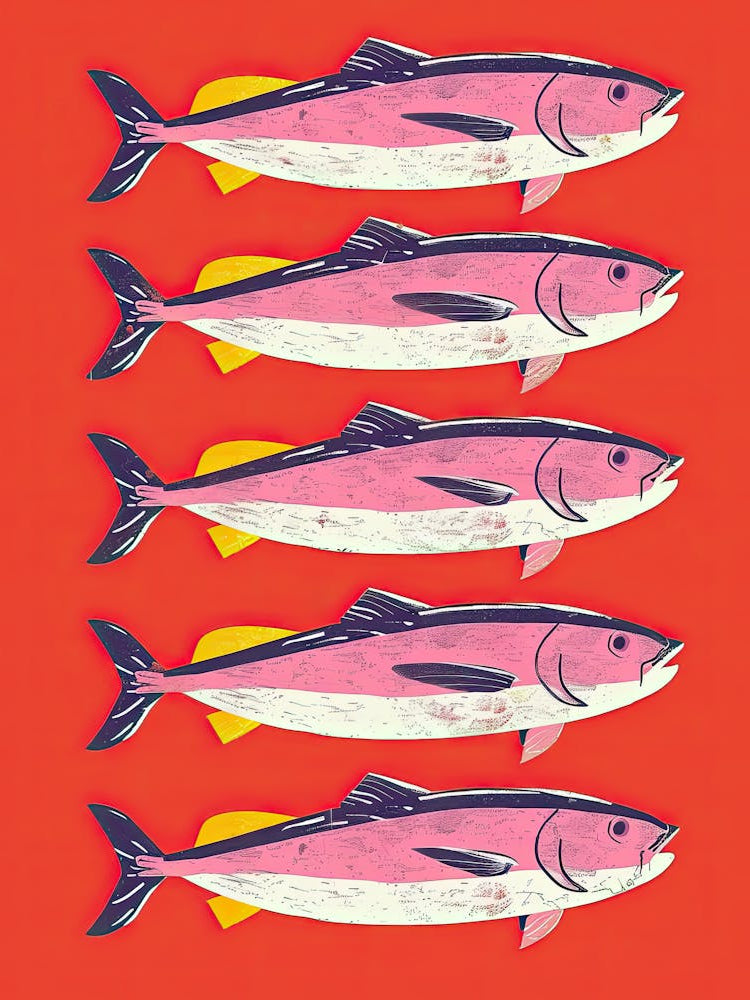 The Moving Pattern Fish Poster