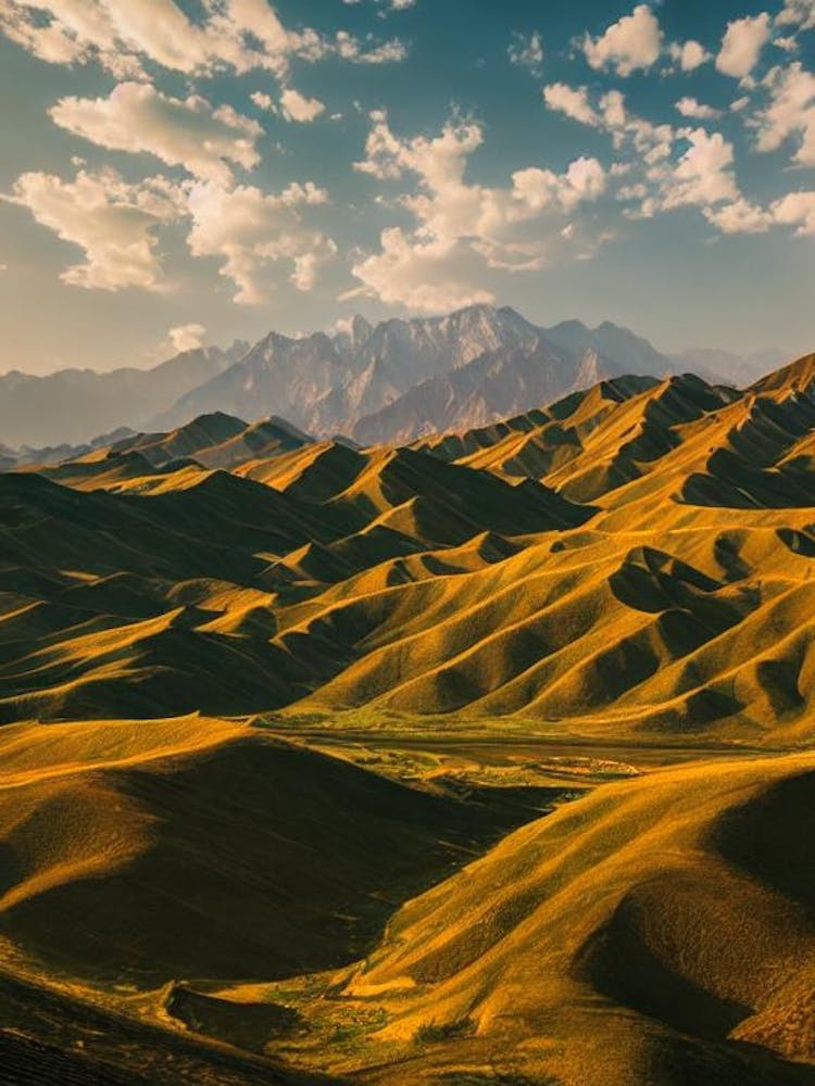 Zhangye National Park China Vintage Poster