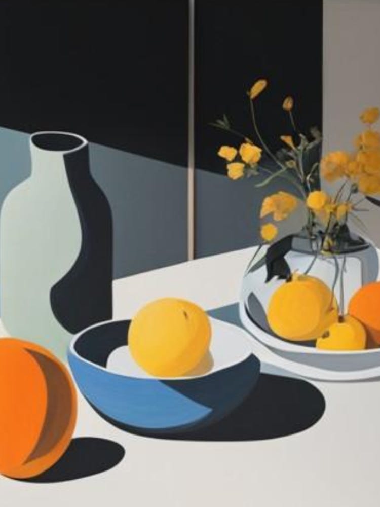 'Still Life With Oranges' 1