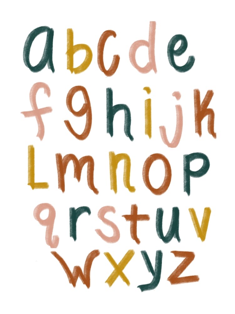 Boho Alphabet 1