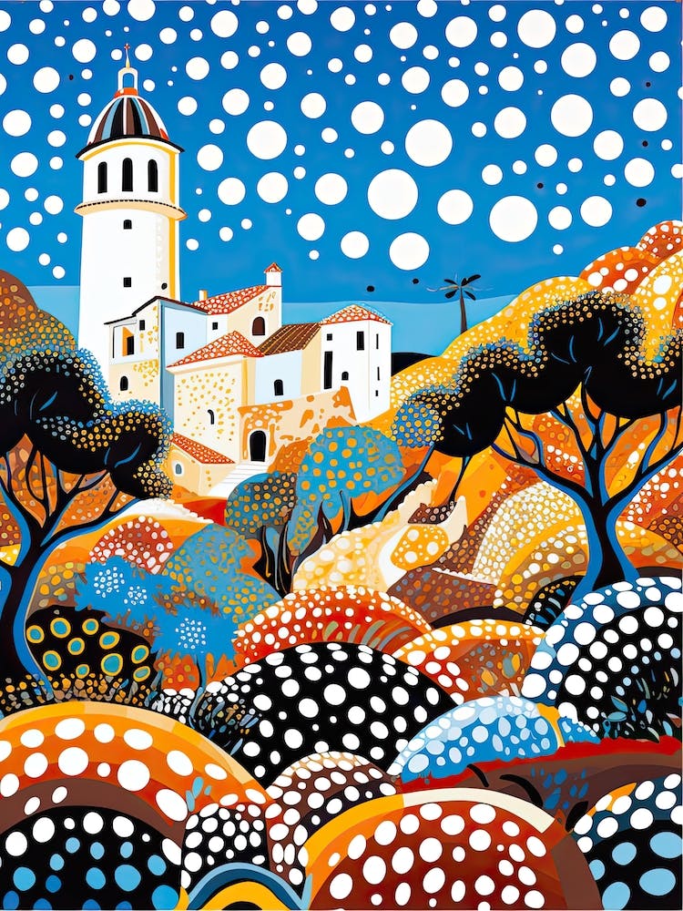 Alghero, Italy, Illustration In The Style Of Pop Art 2